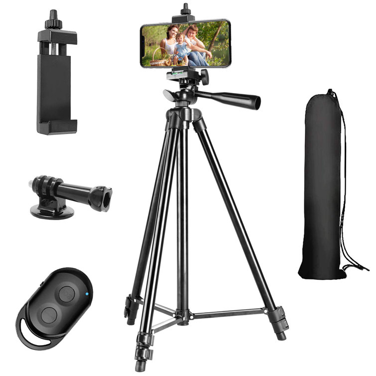 YIP Phone Tripod,Extendable Lightweight Aluminum Phone Tripod Stand